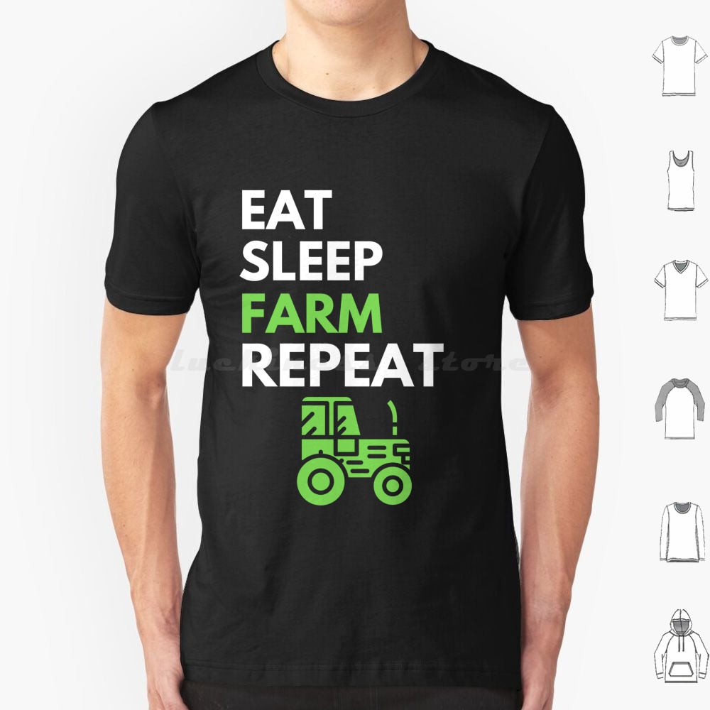 Farming Farmer - T-shirt « Manger, dormir, travailler à