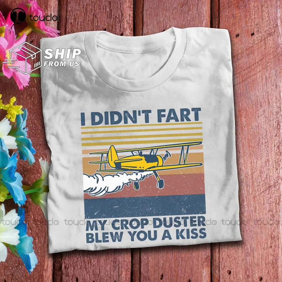 Agriculture Farming Cartoon - Avion agricole Crop Duster Vintage t-shirt