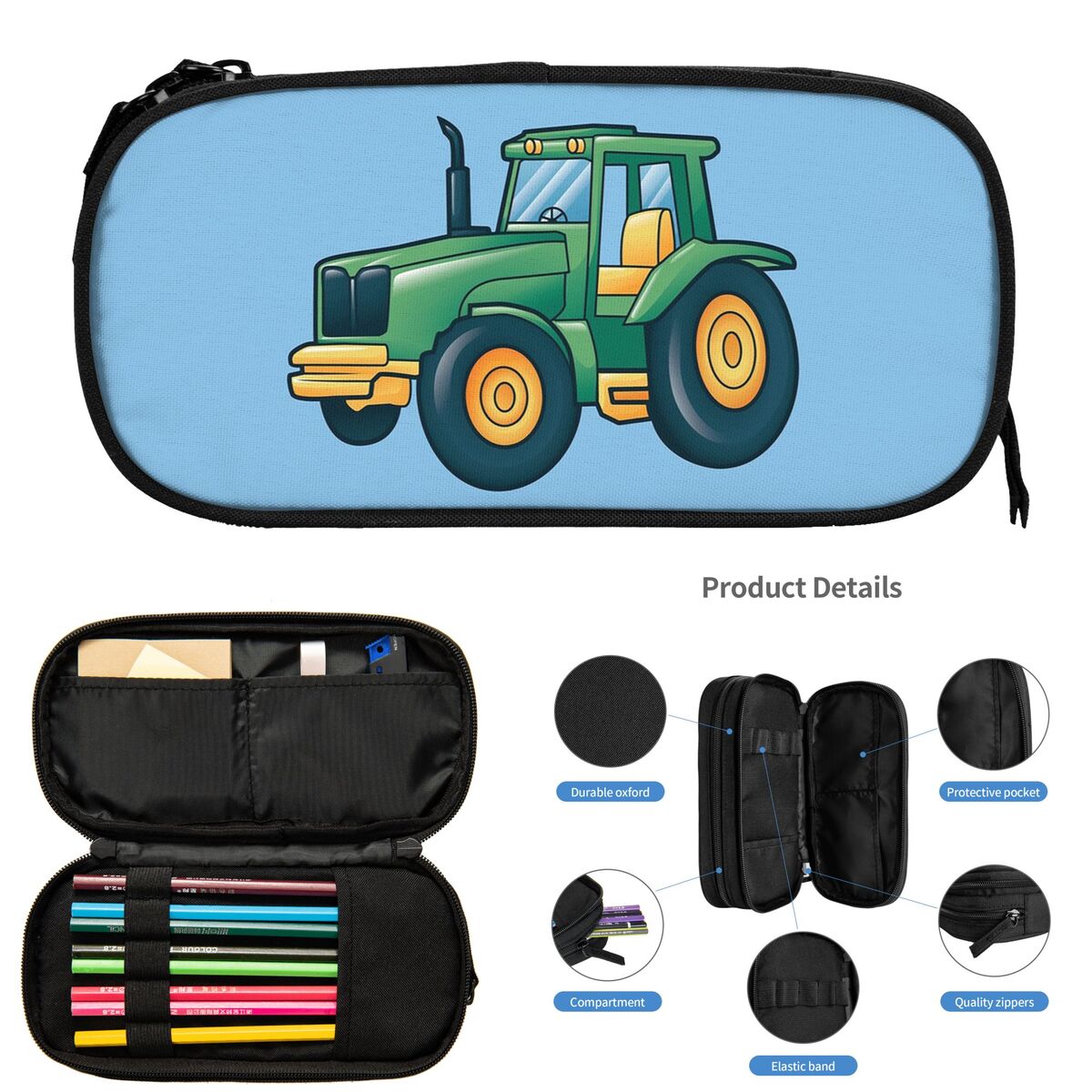 Trousse à crayons avec dessin  - Agriculture Farming Cartoon avis et prix